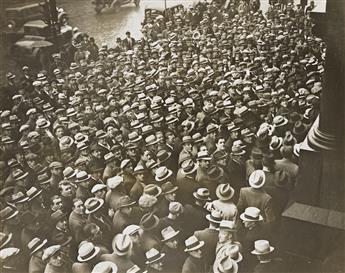 (STANDING ROOM ONLY) A selection of approximately 44 press photographs of crowds. 1912-55.